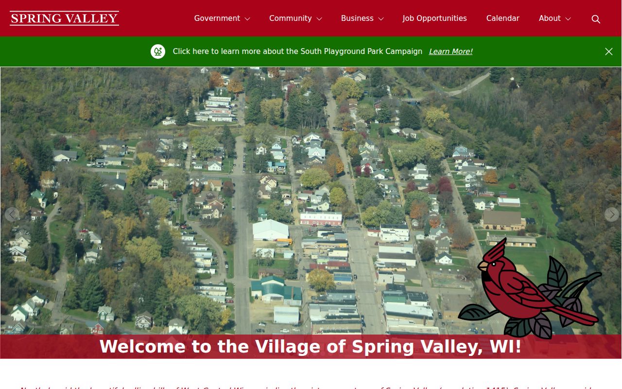 Official Village of Spring Valley government website